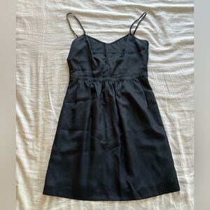 J. Crew Black Spaghetti Strap Dress